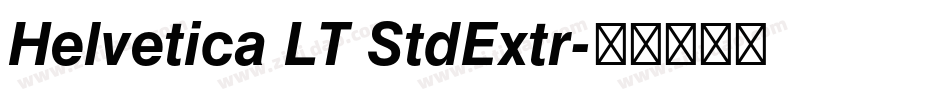 Helvetica LT StdExtr字体转换